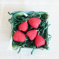 Strawberry Beeswax Birthday Candles: 10