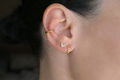 Stainless Steel Ear Cuffs - Sterling Silver Bold Ear Cuffs: Chunky Dome (Stainless Steel)