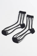 Stretch Stripe Mesh Socks