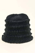 Crochet Knit Fashion Bucket Hat: BE