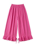 4029 WIDE COTTON PANTS WITH EYELET EMBROIDERY: VIOLA