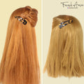 French Amie Clic Clac Large Handmade Cellulose Snap Hair Pins for Women(2 Pcs): Blush Pink