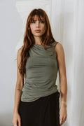 The Emilia Top | Asymmetrical Twist Shoulder Top