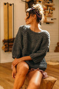 Chunky Knit Oversized Sweater in Anchor