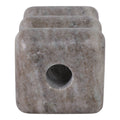 stone wavy candle holder with hole for candle