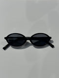 Slim Oval Frame Sunglasses