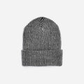 Striped beanie on a light gray background