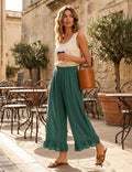 4029 WIDE COTTON PANTS WITH EYELET EMBROIDERY: VIOLA