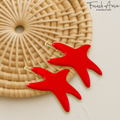 French Amie Star Fish Small Hair Clips Cellulose Acetate Beach Barrette Slide Set of 2: Tokyo