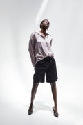 CP7643 - Myrtle Corduroy Bermuda Shorts: S / Black