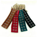 Elastic Fabric With Eyelets Punk Headwrap_CWAHA6306: Black / (OS) 1