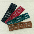 Elastic Fabric With Eyelets Punk Headwrap_CWAHA6306: Black / (OS) 1