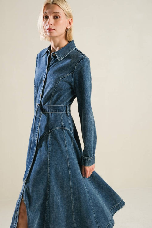 Denim Midi Dress