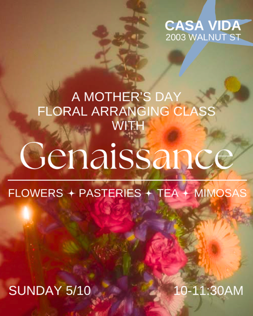floral bouquet event flyer