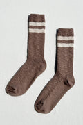 Cottage Varsity Socks in Flax