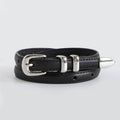 Simple Elegant Slim Leather Belt MK2LEEP6W6JBT91: Black