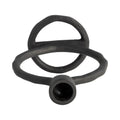 Metal Round Ring Taper Candle Holder 6 in.
