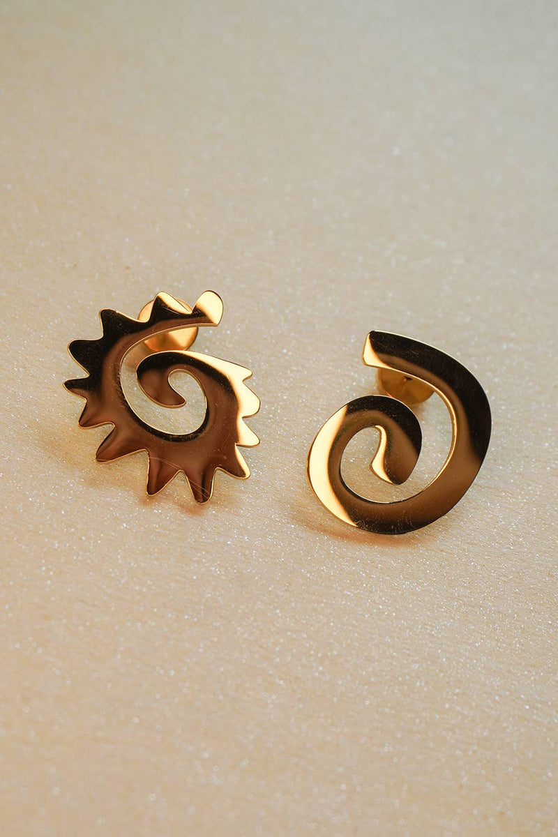 Caracol & Espiral gold studs
