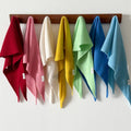 Pure Wool Knit Triangle Scarf Multi-Use_CWOV00279: RED / (OS) 1