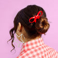Bow Hairpin in Small Cherry