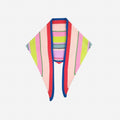 Multi Stripe Triangle Scarf: Sport