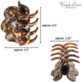 French Amie Crown Wave Small 2.5” Cellulose Handmade Interlocking Hair Claw: Silver Onyx Grey