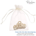 Parcelona French Love Medium 3" Cellulose Acetate Hair Claw Clip for Women: Blue