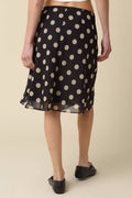 Black Polka Dot Slip Skirt
