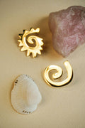 Caracol & Espiral gold studs
