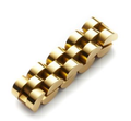 Roll X- Watch band Ring- Stainless steel 14K: Yellow Gold / 7