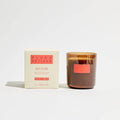 P.F. Candle Co. Plush Vetiver candle and packaging on a white background