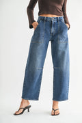 Utility Seamed Barrel Denim