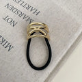 Gold Metal Hair Tie Hair Accessory Hair Band: 1