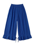4029 WIDE COTTON PANTS WITH EYELET EMBROIDERY: VIOLA