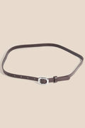 Thick Rectangle Buckle Leather Belt