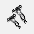 Bow Hairpin in Large Black