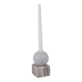 Marble Ball on Cube Taper Holder 5 in.