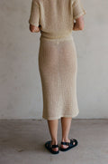 Knitted Cotton Maxi Skirt