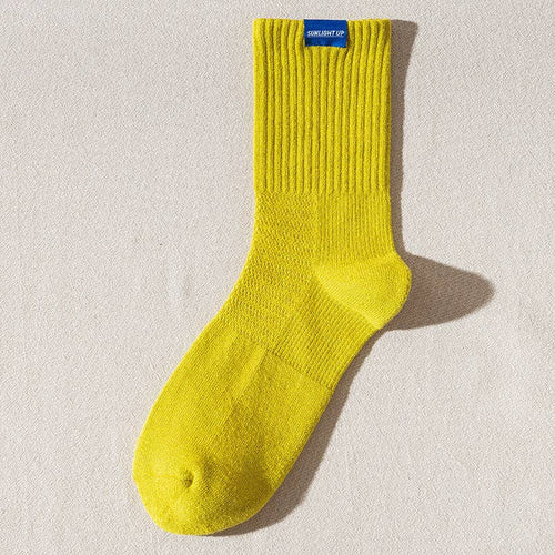 Chartreuse Crew Socks