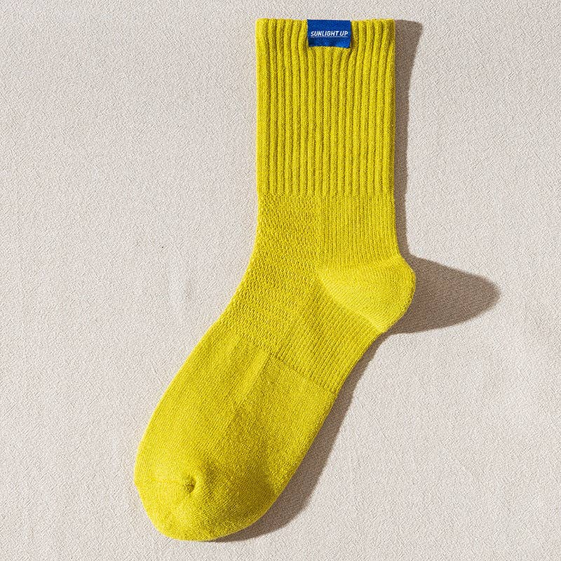 Chartreuse Crew Socks