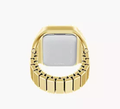 Apollo Watch Ring-Quartz Stretch Ring- Gift Box : Silver