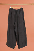 Linen Barrel Pant in White