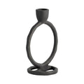 Metal Round Ring Taper Candle Holder 6 in.