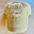 Soup Mode Baseball Cap Dad Hat in Brown or Olive: Olive