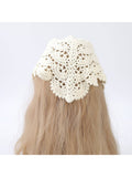 Crochet Lace Triangle Hair Scarf
