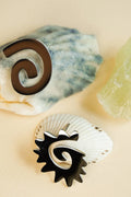 Caracol & Espiral silver studs