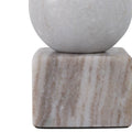 Marble Ball on Cube Taper Holder 5 in.