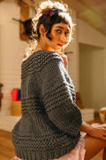 Chunky Knit Oversized Sweater in Anchor