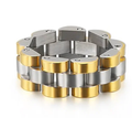 Roll X- Watch band Ring- Stainless steel 14K: Yellow Gold / 7