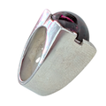 SALE Large Unisex Garnet Sterling Silver Statement Ring: 7